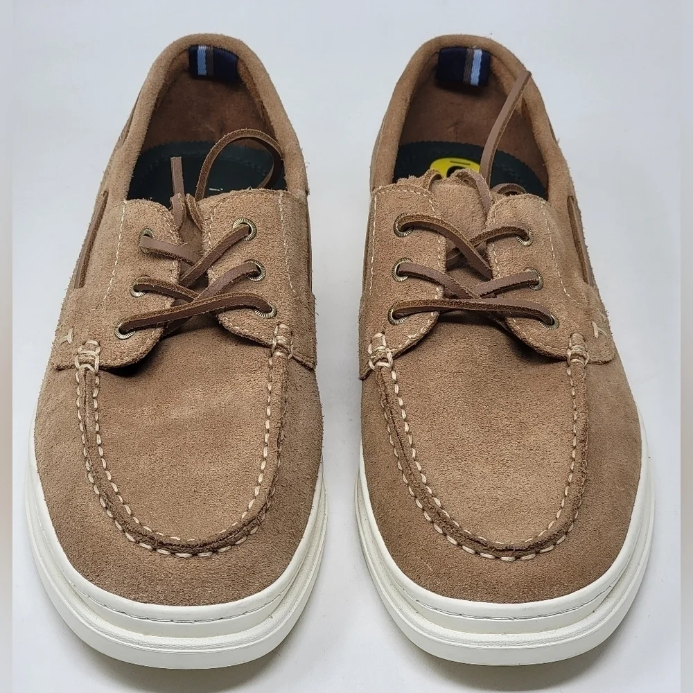 Ted Baker London Men's Low Top Suede Boat Shoes  US 9 EU 42 Sand Lace Up New